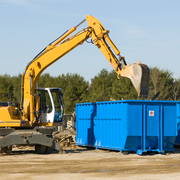 what are the rental fees for a residential dumpster in Clarksburg